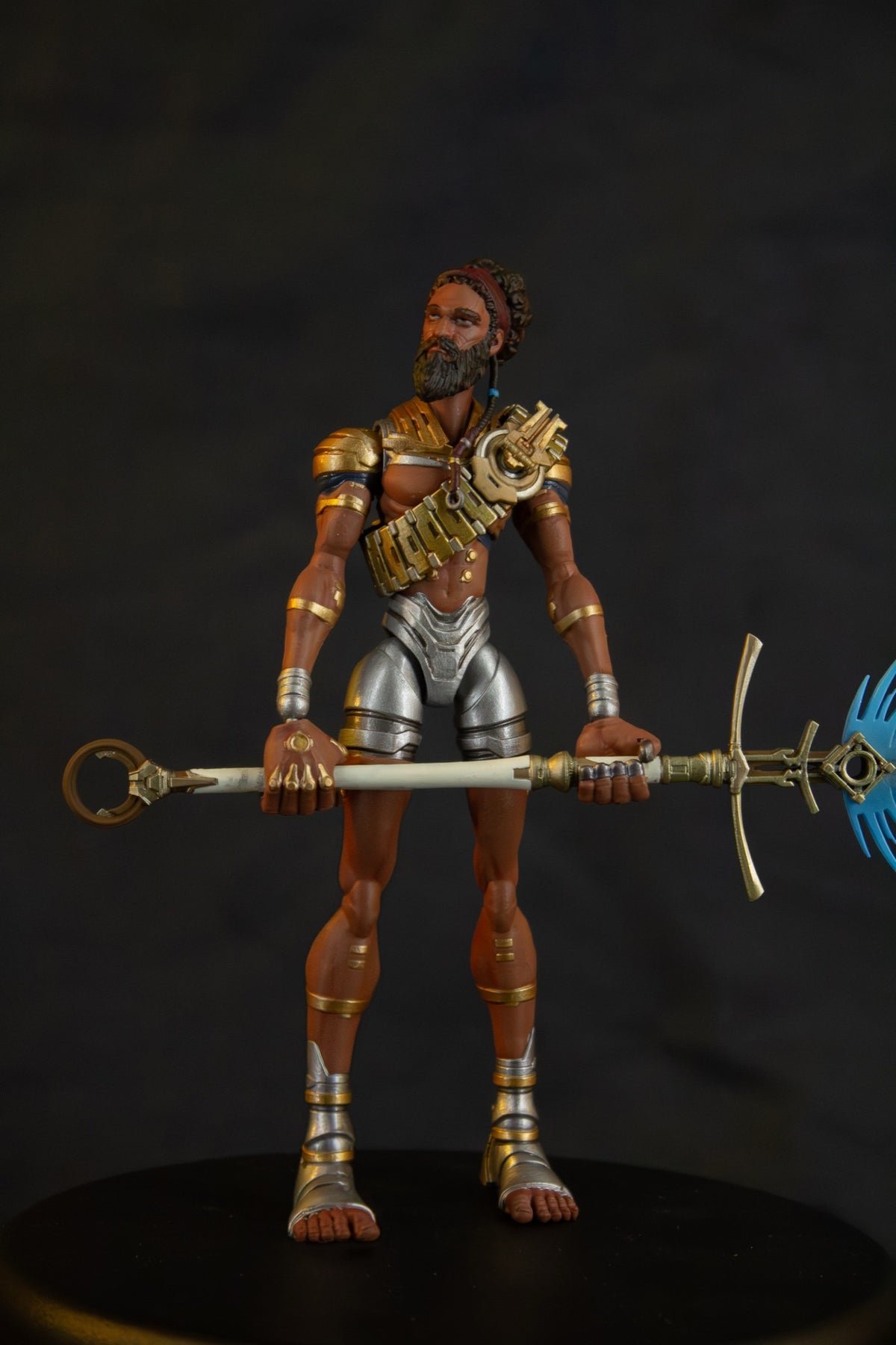 Yeshua 7" action figure — full figure, front, sword with blue energy effect