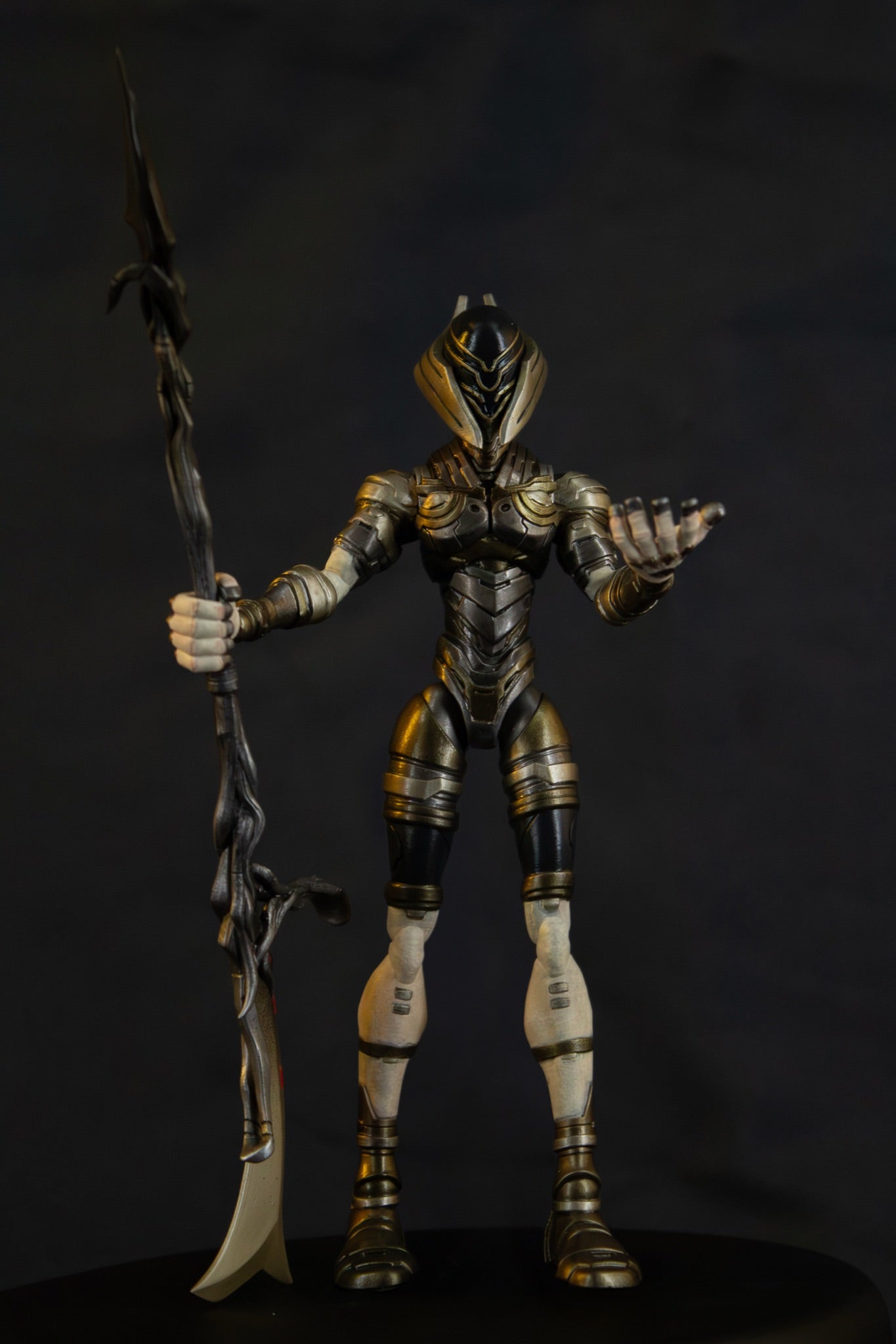 Azra'el 7" action figure — full figure, front, head tilted up