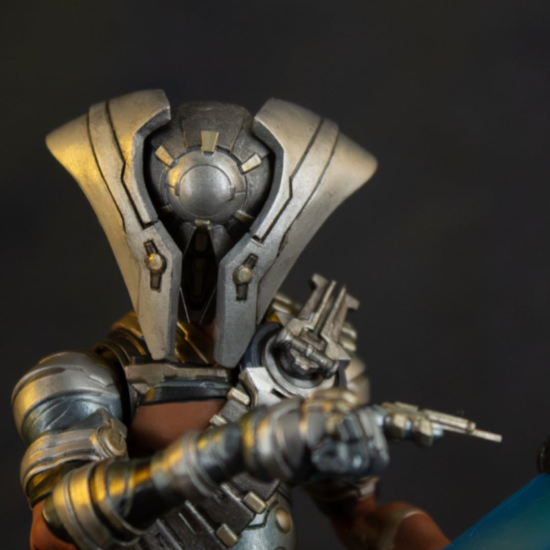 Enoch 7" action figure — chest-armor detail close-up