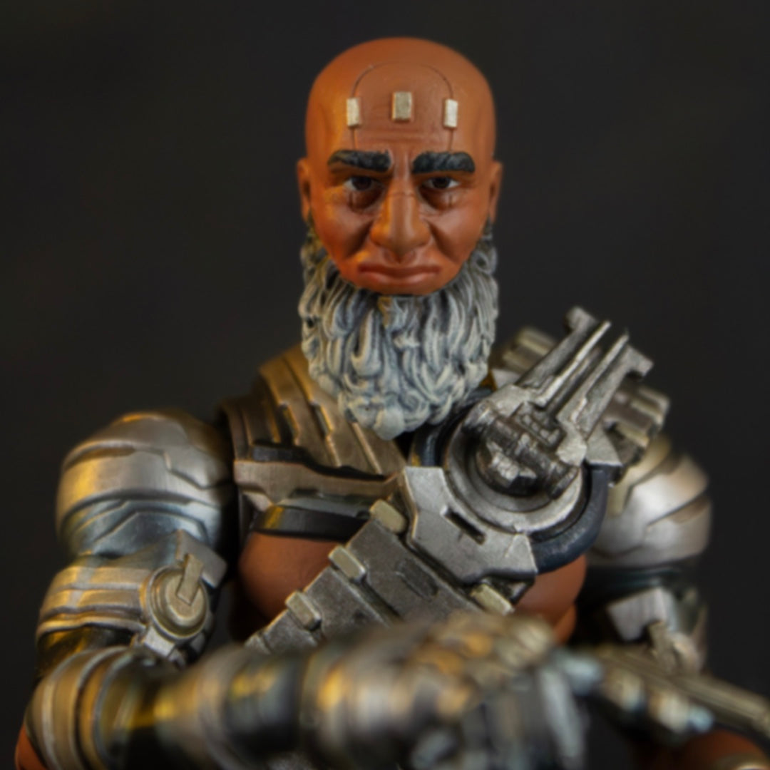 Enoch 7" action figure — face close-up with beard, front