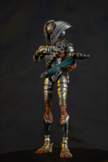 Enoch 7" action figure — three-quarter left angle, looking over shoulder