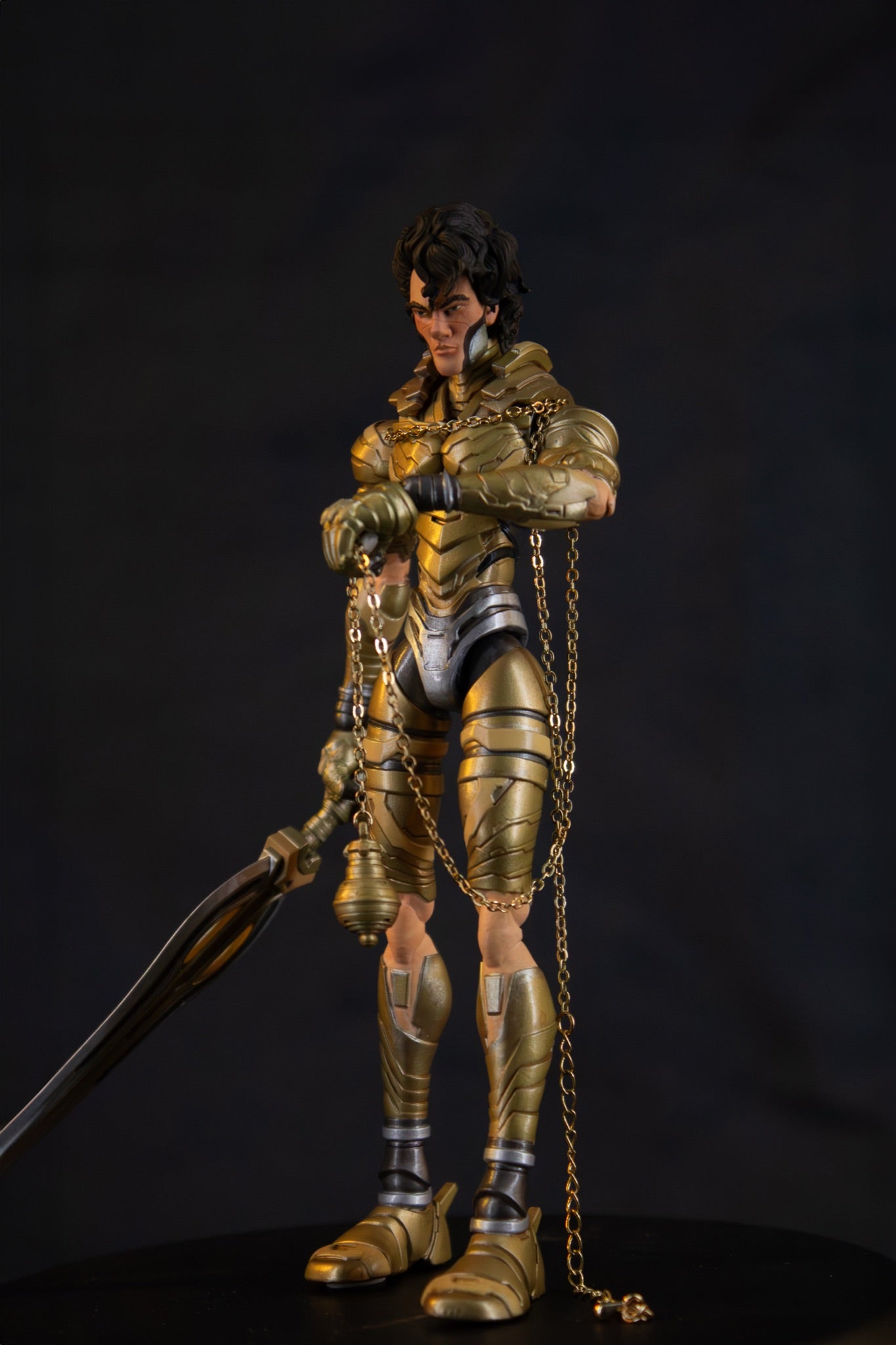 Mikha'el 7" action figure — front three-quarter angled pose